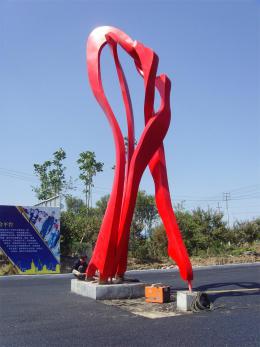 hj1730 不銹鋼雕塑—舞_青島國際服裝城不銹鋼雕塑、石雕、玻璃鋼雕塑_濱州宏景雕塑有限公司